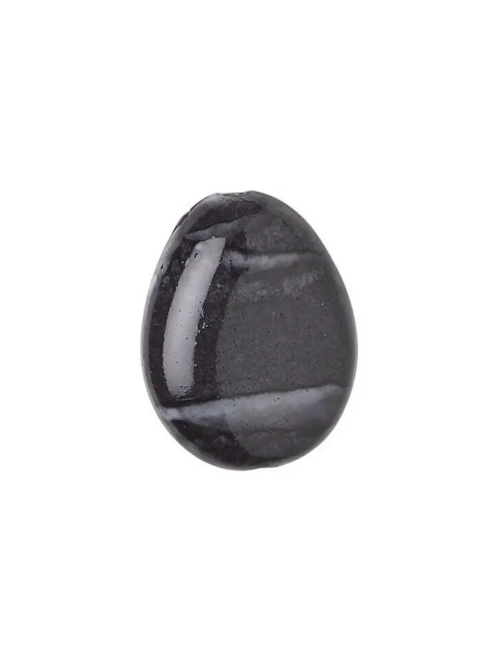 Vintage Y2K 90s Gray White Watercolor Puffed Teardrop Acrylic Beads 8 pcs